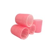 Croc 4lü Orta Boy Plastik Bigudi Pembe CB22 - Cırtlı Yapışkanlı Saç Bigudisi thumbnail 1