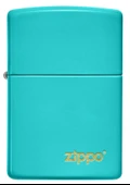 Zippo 49454ZL-087048 Flat Turquoise Zippo Lasered Çakmak - 1