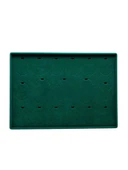 Süet Kumaş Yeşil 34-24 Cm Ayaklı 17 Pedli Kolye Tabla Stand thumbnail 5