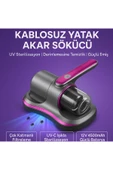 Kablosuz UV-C Sterilizasyonlu Yatak ve Koltuk Akar Temizleyici  12V Güçlü Batarya, Çok Katmanlı Filtre, Derinlemesine Temizlik - 1
