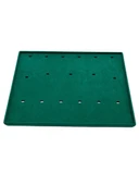 Süet Kumaş Yeşil 34-24 Cm Ayaklı 17 Pedli Kolye Tabla Stand thumbnail 4