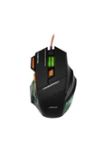 Polosmart PGS301 Kablolu RGB Aydınlatma 3200 DPI Ergonomik Tasarım Optik Gaming Oyuncu Mouse Siyah thumbnail 1