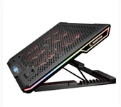 Rampage Blizzard R7 RGB Işıklı 6 Fanlı LCD Ekranlı 2 Usb Soketli 13-15.6 Notebook Soğutucu Stand - 1