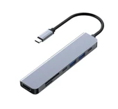 FRISBY FA-7684C Type-c -7in1 USB-C+HDMI +SD-TF+USB3,0+PD+USB-C - 1