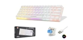 Hadron G508B Kablolu Oyuncu Mini Klavye Mekanik Blue Switch Rgb Q Beyaz - 1
