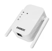 Everest EWR-N302 2.4GHz 300Mbps 1xWAN-LAN Port 2x2dBi Anten Repeater+AP Kablosuz Menzil Genişletici - 1