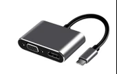 FRISBY FA-7678C Type-c - HDMI+VGA 4Kx2K Adaptör - 1