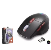 Hadron G390 Kablosuz Oyuncu Mouse Type-C Port Şarjlı + Led gösterim Rgb 1600Dpi Sessiz Siyah - 1