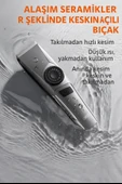 Titanyum Kaplı Seramik Bıçaklı Profesyonel Saç Sakal Kesme Makinesi 6 Başlıklı Dijital Göstergeli - 5