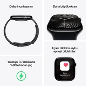 APPLE Watch Series 10 GPS + Cellular 46mm Jet Black Aluminium Case with Black Sport Band - M/L - 3