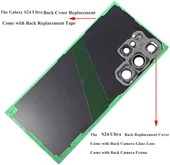 Samsung  Galaxy S24 Ultra Arka Kapak Değiştirme S928U S24 Ultra 5G S928 Arka Cam Kapı Samsung Galaxy S24 Ultra 2024 6,8 inç Galaxy S24 Ultra SM-S928U + Tamir set - 6