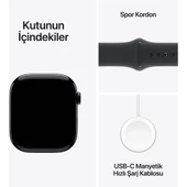 APPLE Watch Series 10 GPS + Cellular 46mm Jet Black Aluminium Case with Black Sport Band - M/L - 4