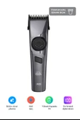 Titanyum Kaplı Seramik Bıçaklı Profesyonel Saç Sakal Kesme Makinesi 6 Başlıklı Dijital Göstergeli - 1