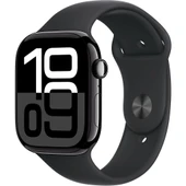 APPLE Watch Series 10 GPS + Cellular 46mm Jet Black Aluminium Case with Black Sport Band - M/L - 1