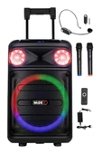 Midex MXR-1300HX Taşınabilir Seyyar Portatif 3 Mikrofonlu Şarjlı Ses Sistemi Hoparlör (1300 Watt) - 1