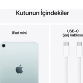 iPad Mini 7. Nesil Wi-Fi + Cellular 128 GB 8.3" MXPP3TU/A Mavi Tablet - 3