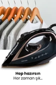Goldmaster Pressjet 2400 Watt Seramik Tabanlı 170 gr Etkili Şok Buharlı Ütü - 6