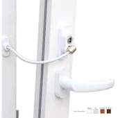 Anahtarlı Halatlı Pvc Kapı Pencere Emniyet Kilidi EVV-13096 thumbnail 1