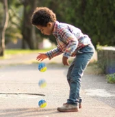 Yükseğe Zıplayan Top Moon Ball Ay Topu Rengarenk 7 cm - 1 Adet thumbnail 4