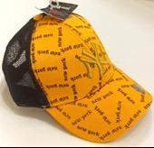 Monalisa Home Şık Sarı New York Yazılı Fileli Erkek Şapka - 1