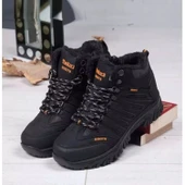 Unisex Trekking Termo Kürklü Outdoor Bot Siyah/Füme - 1
