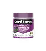 Gumitamin Sambucus Vitamin D3 Beta Glucan Zinc + Vit C 60 Gummies thumbnail 1