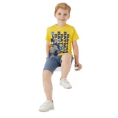 Sarı Erkek Çocuk Bermuda Takım thumbnail 1