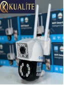 O-kam 3012 Çift Kamera 6Mp PTZ Hareket Takipli WiFi IP Dual lens Kamera - 1
