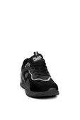 Erkek Siyah Faylon Taban Hafif Günük Rahat Spor Ayakkabı Sneaker - 2