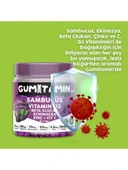 Gumitamin Sambucus Vitamin D3 Beta Glucan Zinc + Vit C 60 Gummies thumbnail 2