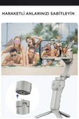 SS17 Akıllı Gimbal Sabitleyici Otomatik Yüz Takip Destekli Telefon Kamera - 5