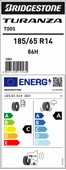 Brıdgestone 185/65R14 86H Turanza T005 Oto Yaz Lastiği (Üretim Yılı:2025) thumbnail 3