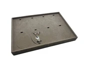 Süet Kumaş Füme 34-24 Cm Ayaklı 8 Pedli Kolye Tabla Stand - 2