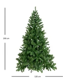 190 Cm Yılbaşı Ağacı 650 Gür Dallı Metal Ayak 1. Sınıf Çam Ağacı Noel Ağacı - 2