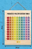 Ahşap Manyetik Çarpım Tablosu Oyuncak En Eğlenceli Matematik Eğitimi - 3