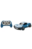 RC Drift Araba Mavi – 360° Dönüşlü, Işıklı ve USB Şarjlı - 6