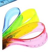 Pembe Esnek Plastik Cetvel Flexy Cetvel Kırılmayan Cetvel 30 Cm - 1 Adet thumbnail 2