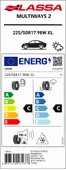 Lassa 225/50R17 98W Xl Multıways 2 Oto 4Mevsim Lastiği (Üretim Yılı:2025) thumbnail 4