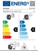 UNIROYAL 235/50R19 103V XL FR WINTER EXPERT 2025 ÜRETİM KIŞ LASTİĞİ - 2