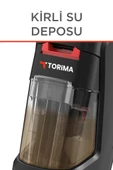 Torima DHY-1000 Siyah 800W Halı Ve Koltuk Yıkama Temizleme Leke Çıkartma Makinesi - 8