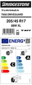 Brıdgestone 205/45R17 88W Xl T005 Drıveguard Rft Oto Yaz Lastiği (Üretim Yılı:2023) thumbnail 3