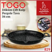 DÖKÜM İKİ BOLMELİ 34Cm TAVA thumbnail 1