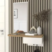 Dekorister Grovia Aynalı Dresuar Beyaz - Sepet - 2