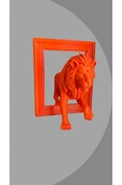 FK Filament Çerçeveden Çıkan Aslan Figürü – 15 cm Dekoratif Obje thumbnail 3