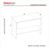 Dekorister Clementine Ayakkabılık Beyaz - 10