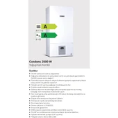 Bosch Condens 2500 W 24 Kw Yoğuşmalı Kombi ERP - 2