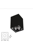 Cata Tapled Aydınlatma Ct-5420 Foça 7 Watt Ledli Siyah Platin Renk Sıva Üstü Dekoratif Spot - 1