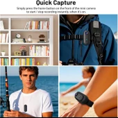 1080P Mini Vücut Aksiyon Kamerası Wifi Kask-Motosiklet-Gidon-Araç Uyumludur thumbnail 6