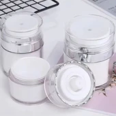 50 ML Doldurulabilir Pompalı Vakumlu Krem Fondoten Sıvı Kozmetik Şişesi Akrilik thumbnail 3