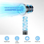 ÜSKÜDAR İLETİŞİM CF28 Fırçasız Motorlu Saç Kurutma Makinesi 110000 RPM   Kademeli Isı Hızlı Kurutma - 5